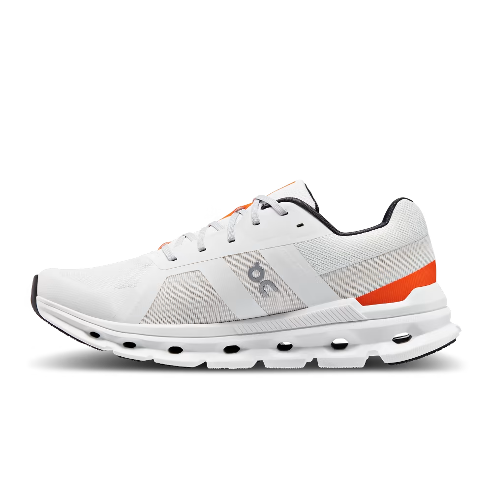 Cloudrunner Men's Shoes - Undyed White / Flame