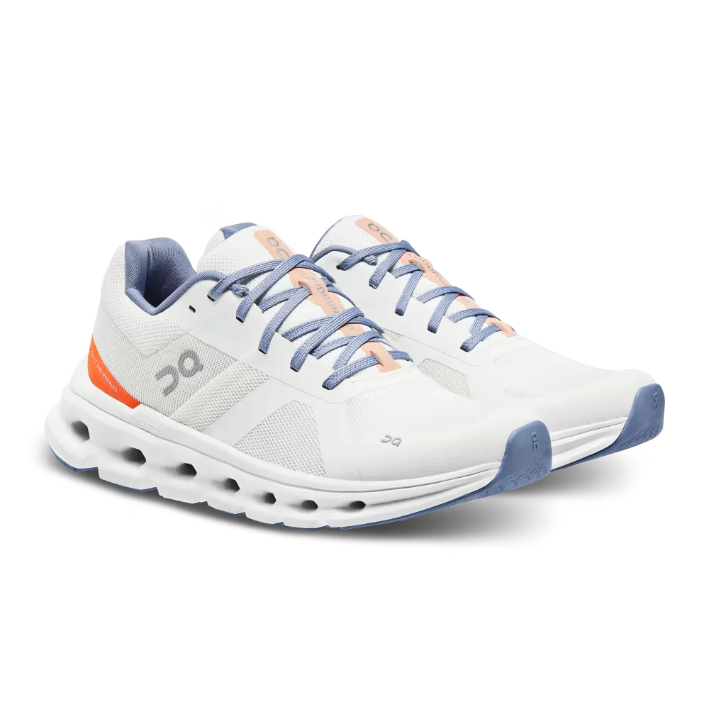 Cloudrunner Women's Shoes - Undyed White / Flame