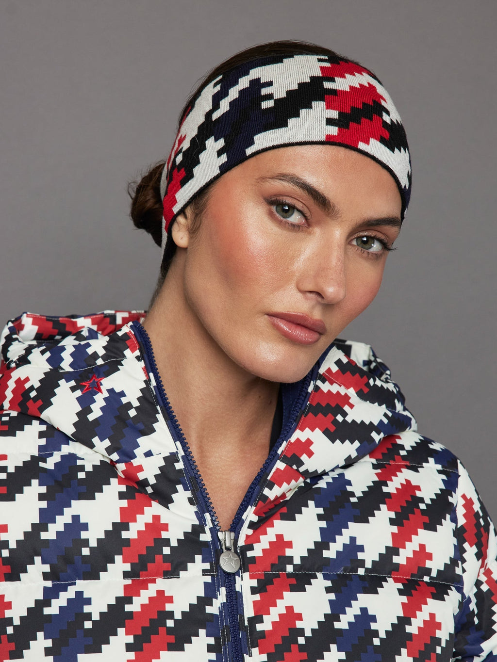 Perfect Moment Headband - Houndstooth