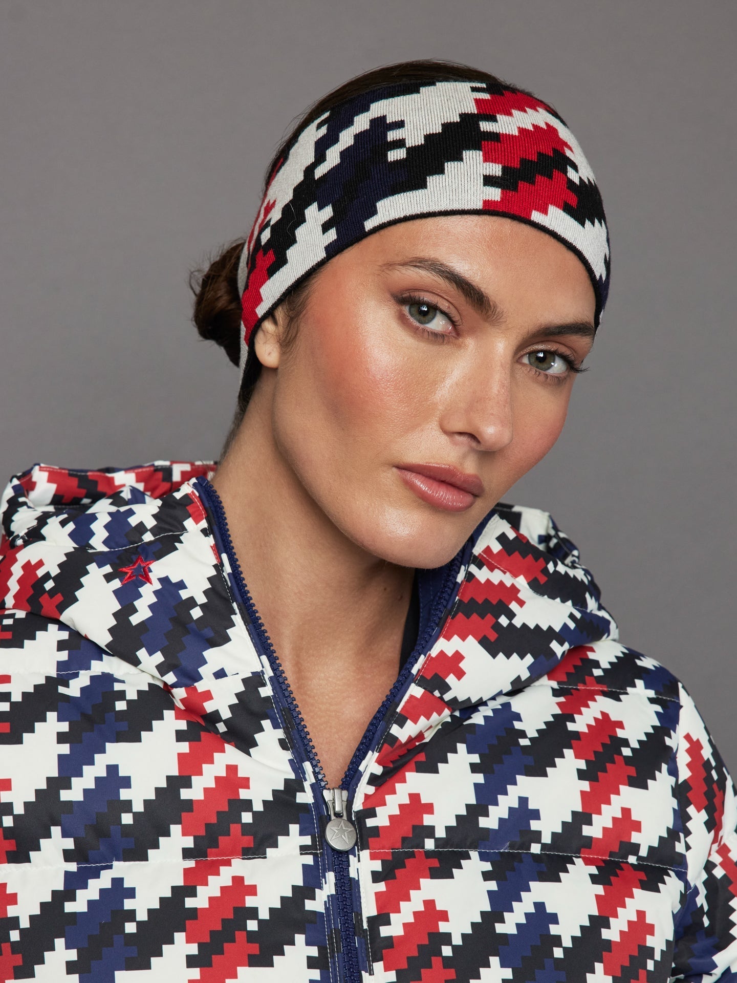 Perfect Moment Headband - Houndstooth