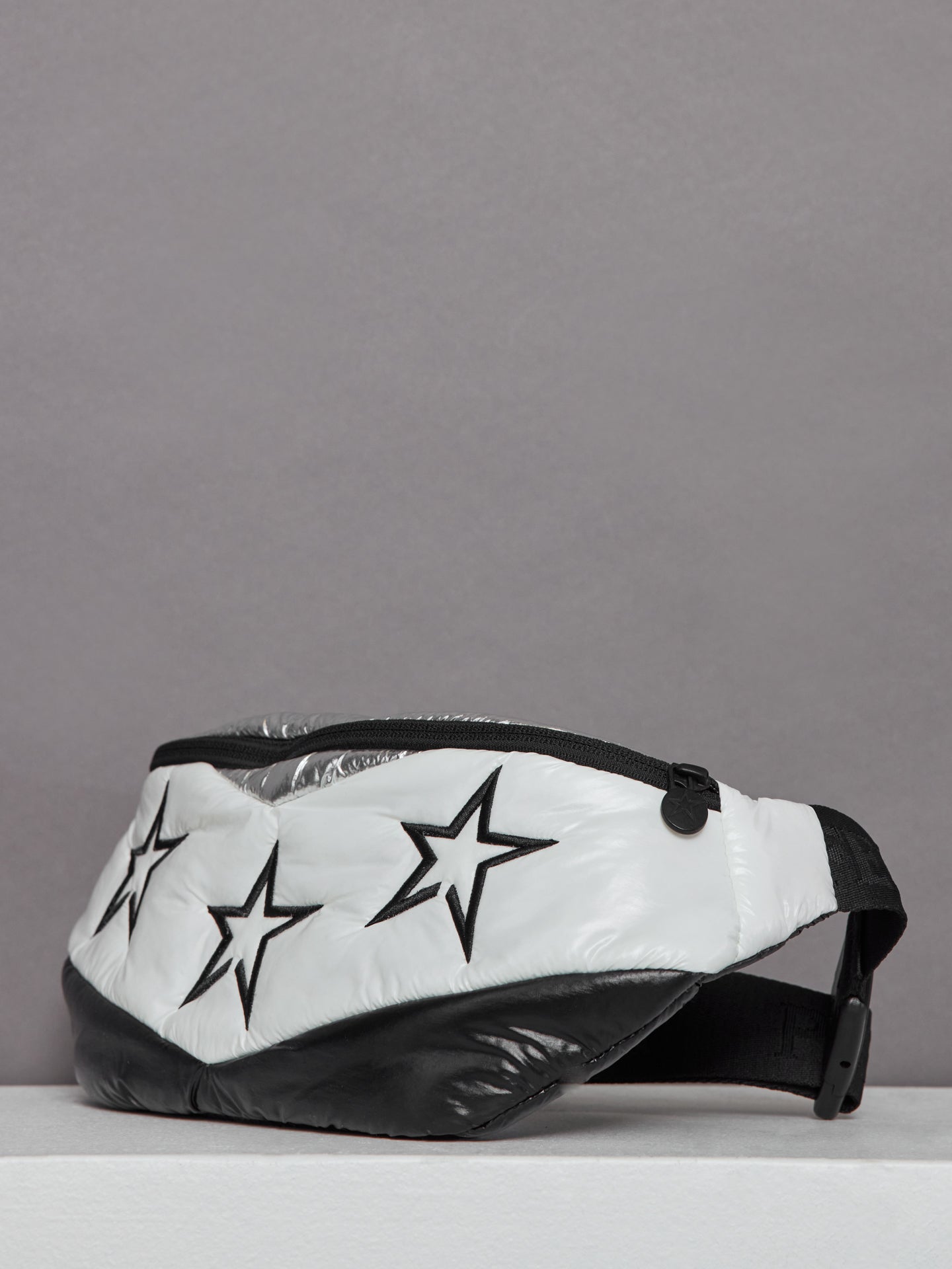 Star Embossing Bum Bag - Silver HP Foil